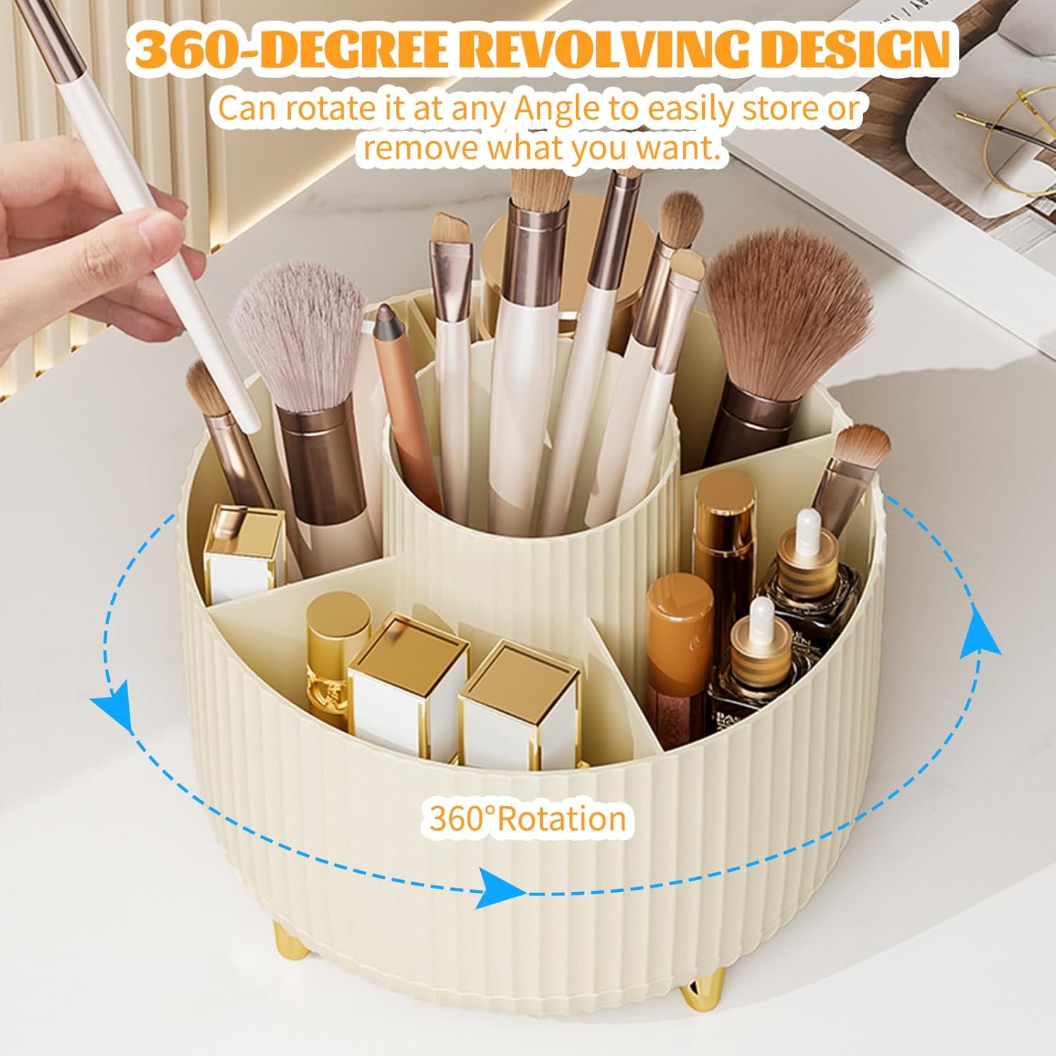 360° Rotating Makeup Cosmetic  - Home Goods Bathroom Storage recensie en prijs
