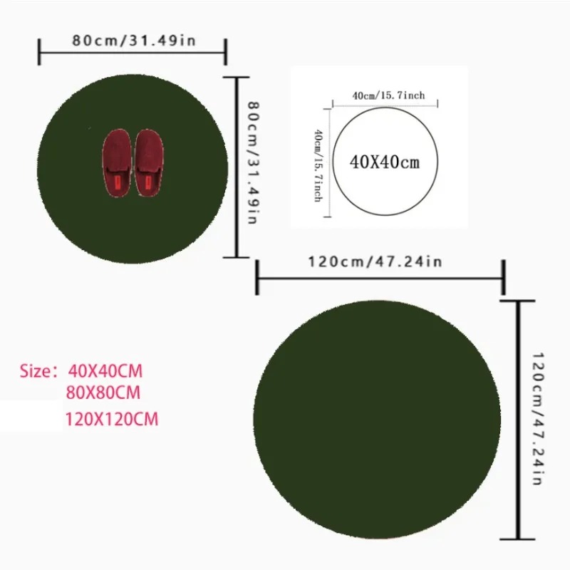 Nordic Style Circular Carpet P - Home Bathroom Fittings recensie en prijs